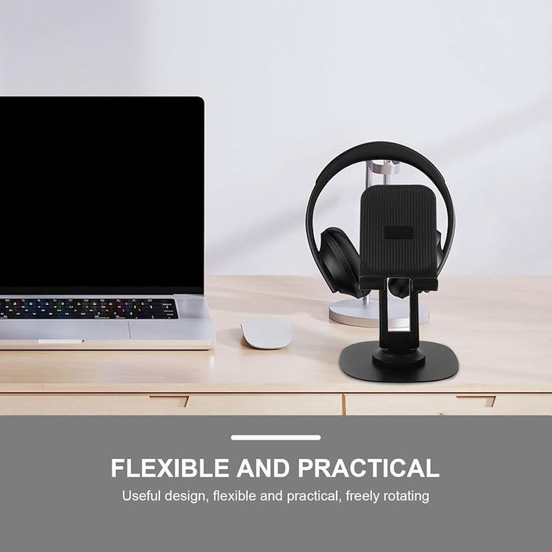 Adjustable Rotating Phone Stand 360 Degree Swivel Base for Live Streaming Office Desk Holder - Image 3